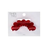 Time and Tru Women's Scalloped Hair Claw Clip, Red | Walmart (US)