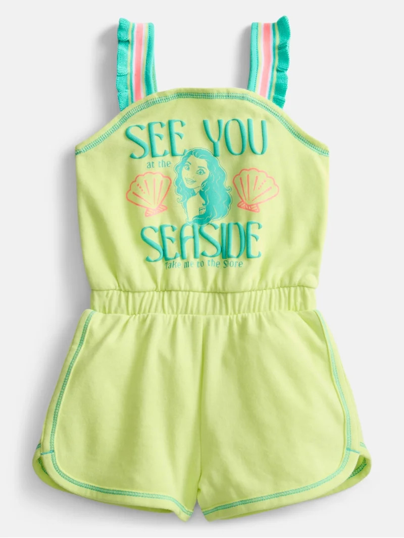 Moana Toddler Girls Sleeveless Graphic Romper, Sizes 12M-5T | Walmart (US)