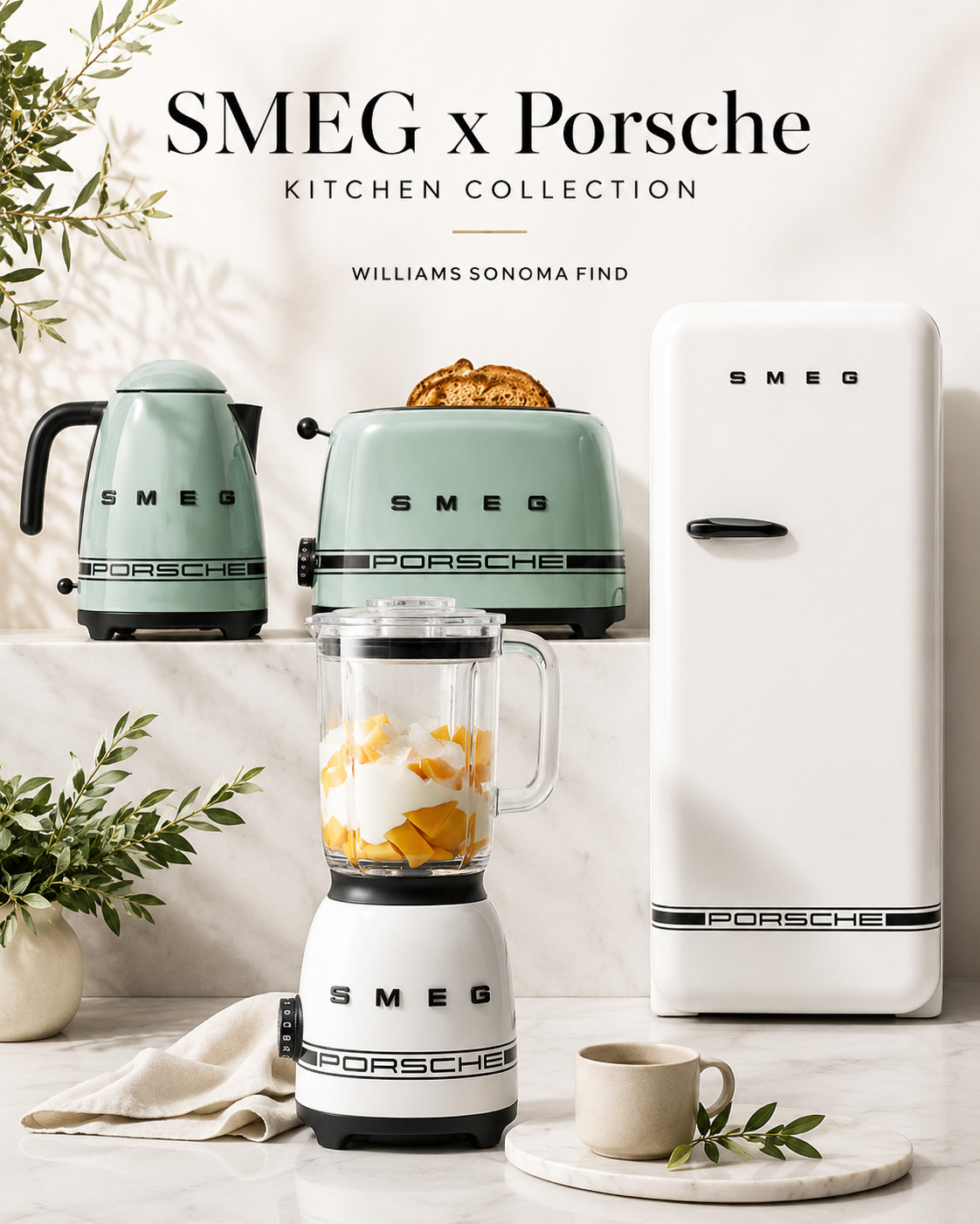 The SMEG x Porsche collab is giving luxury kitchen goals 🖤✨ Retro SMEG charm meets Porsche-inspired design, and I’m obsessed with how elevated these pieces look. Perfect for anyone who loves a chic countertop moment, a dreamy coffee bar, or a statement appliance that actually feels like decor. Linked my favorites from the collection! 

 #LTKHome #LTKFinds #SMEG #Porsche #WilliamsSonoma #KitchenFinds #LuxuryKitchen #CoffeeBarIdeas #HomeDecorFinds #KitchenGoals #LTKHome
