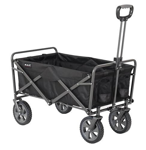 Mac Sports Collapsible Folding Outdoor Utility Wagon, Black | Amazon (US)
