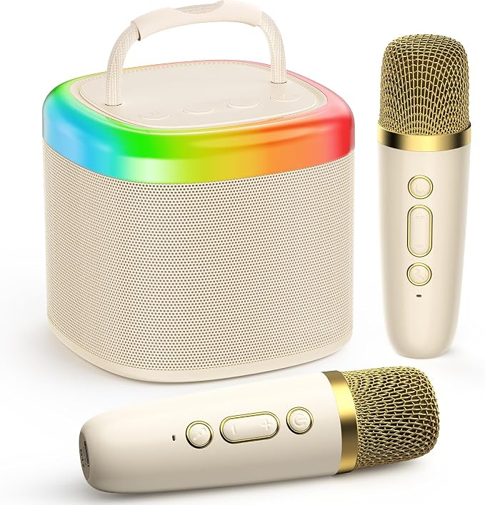 JYX Mini Karaoke Machine for Kids, Portable Bluetooth Karaoke Speaker Unpowered Cabinets with 2 W... | Amazon (US)