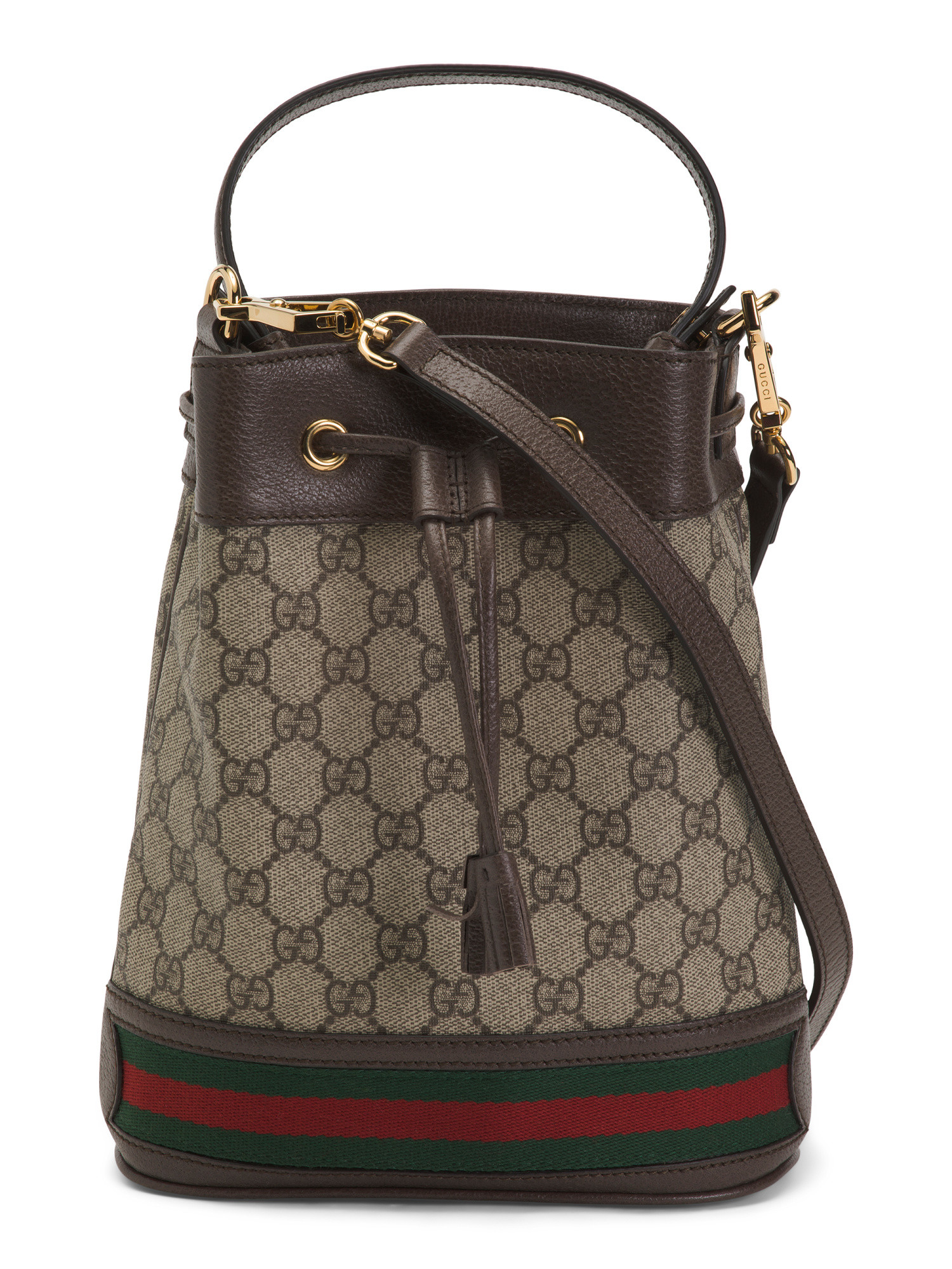 Made In Italy Supreme Canvas G G Ophidia Small Drawstring Bag | TJ Maxx