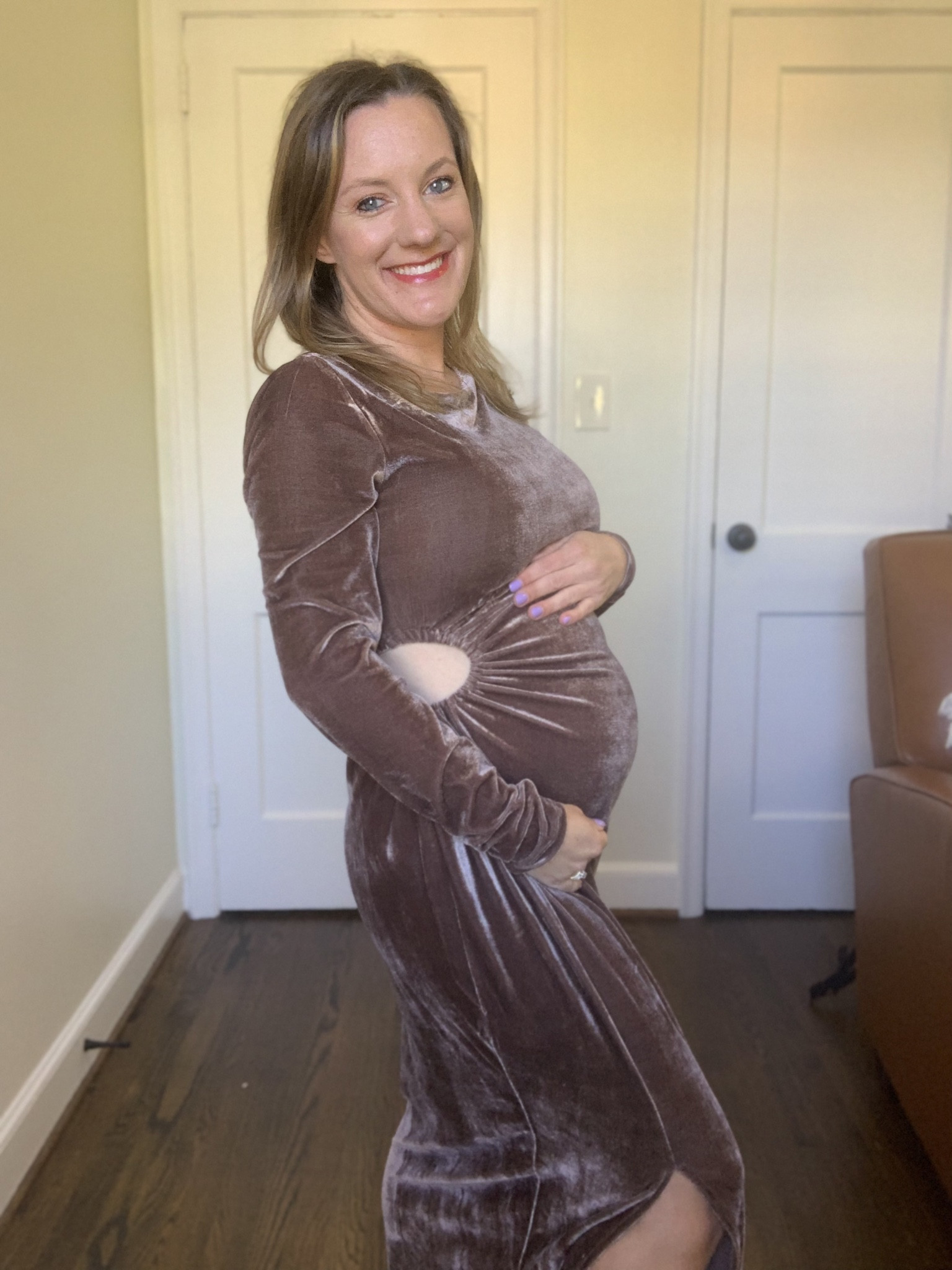 This bump-friendly dress is PERFECT for any winter, fall, or shoulder-season weddings.

Can be worn when not pregnant as well 

#LTKSeasonal #LTKstyletip #LTKbump