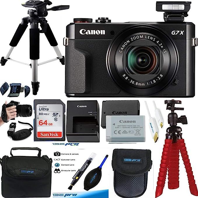 PowerShot G7 X Mark II 20.1MP 4.2X Optical Zoom Digital Camera + Expo Premium Accessories Bundle ... | Amazon (US)
