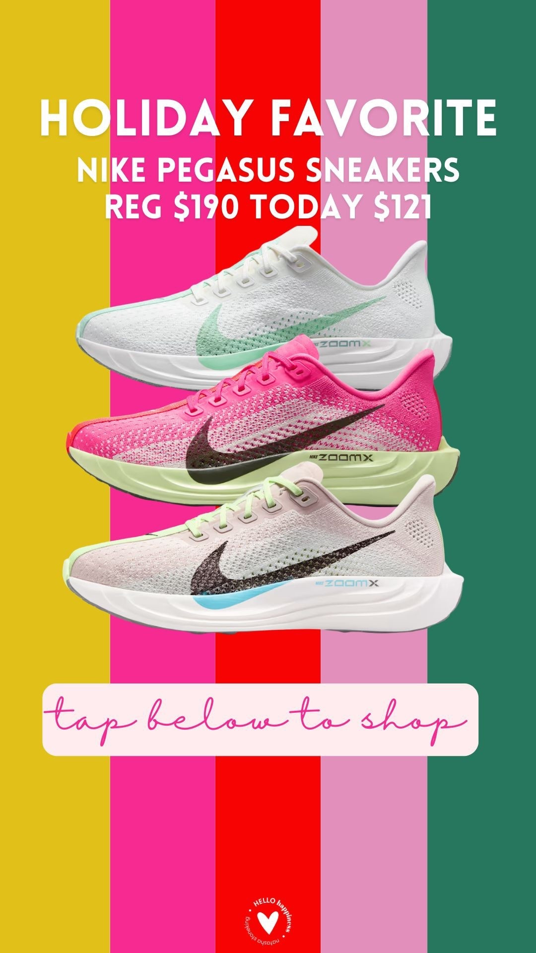 holiday favorite | Nike Pegasus $121 

#LTKSaleAlert #LTKHoliday #LTKGiftGuide