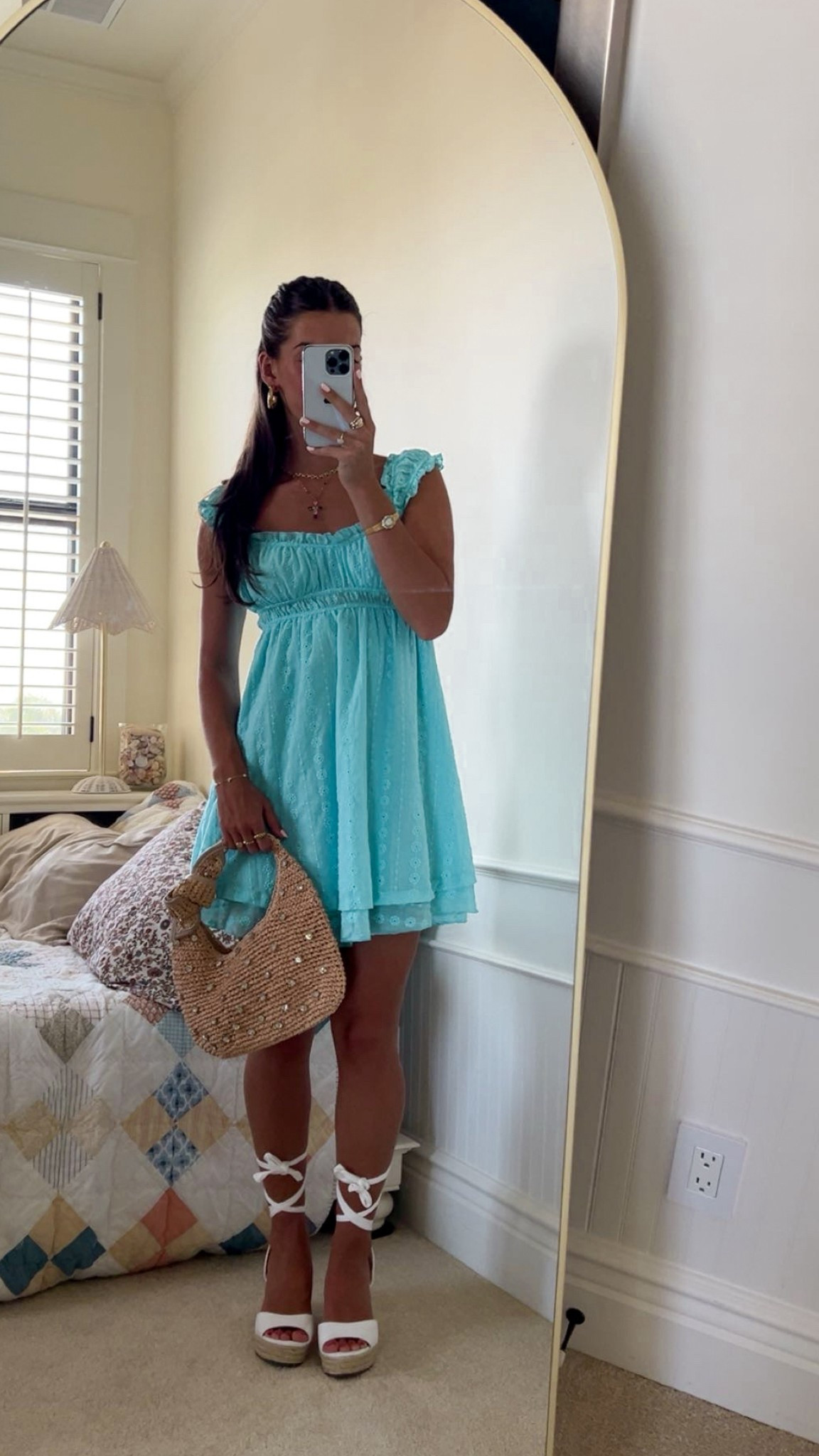 coastal summer mini dress outfit!