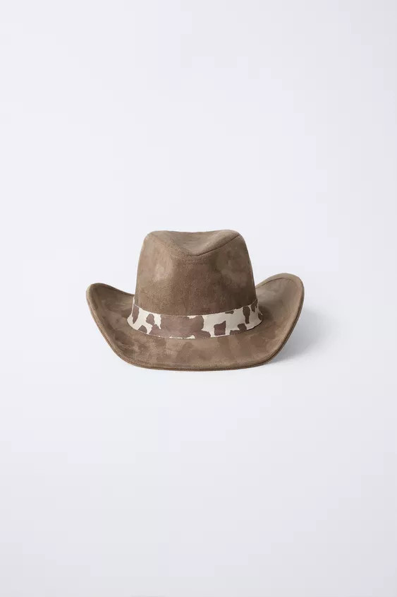 ANIMAL PRINT COWBOY HAT | Zara US