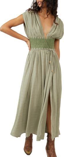 Devon Woven Maxi Dress Green Dress Dresses Summer Dress Outfits Beach Outfit Affordable Fashion | Nordstrom