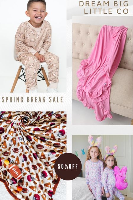@dreambiglittleco is having a huge spring break sale 🌸 here’s some of my favorites in the 50% off section! #ad

that bunny jogger set may just be my absolute favorite - already ordered it for Easter! 🐰 #ltkeaster

#LTKSeasonal #LTKsalealert #LTKkids