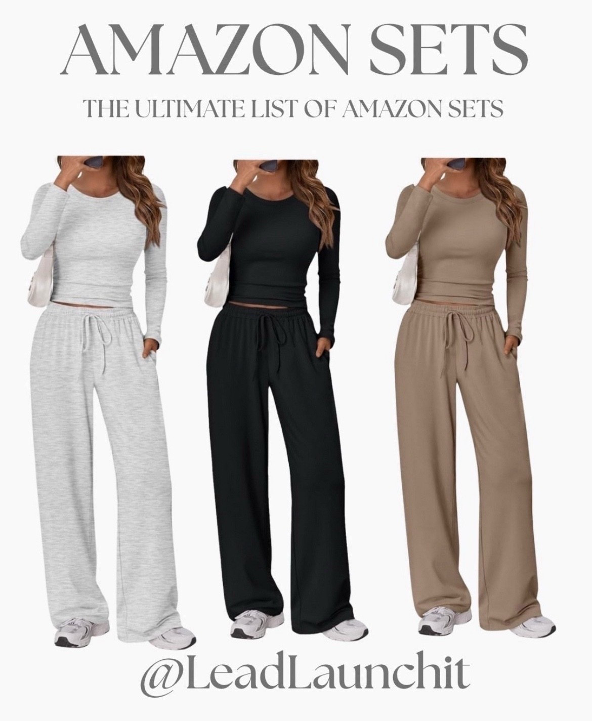 These are the Amazon sets everyone is OBSESSED with 🤍🔥
Soft, comfy, flattering, and perfect for errands, travel, lounging, or everyday wear.

I linked the EXACT sets + similar options in my LTK AND Amazon Storefront so you can shop by color, size, and budget ✨
Trust me — these sell out FAST 👀

#AmazonSets #AmazonFashion #LTKFinds #LTKStyle #ComfyCute #EverydayOutfits #NeutralStyle #AmazonStorefront #ShopMyLinks #ViralFashion #LoungewearStyle