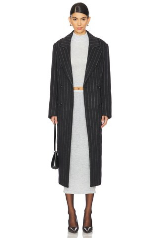 ASTR the Label Morana Coat in Grey Stripe from Revolve.com | Revolve Clothing (Global)