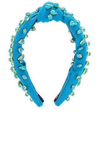 Lele Sadoughi Candy Jeweled Knotted Headband in Turquoise from Revolve.com | Revolve Clothing (Global)