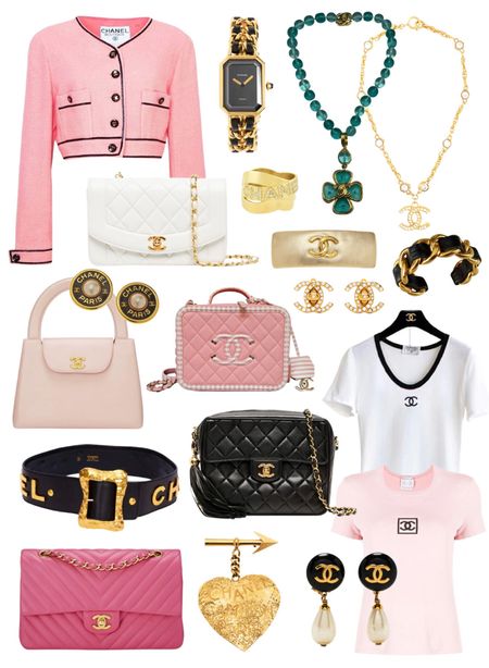 Barbie Inspired Vintage Chanel Round-up with 1980s, 1990s and earlier 2000s Chanel bags, belts, earrings, brooches, jackets and more! 

Chanel Barbie, Barbie accessories, Barbie looks, designer Barbie, Vintage Chanel bags, Vintage Chanel, Barbie pink , Chanel jewelry, Chanel jacket

#LTKSeasonal #LTKFind #LTKstyletip