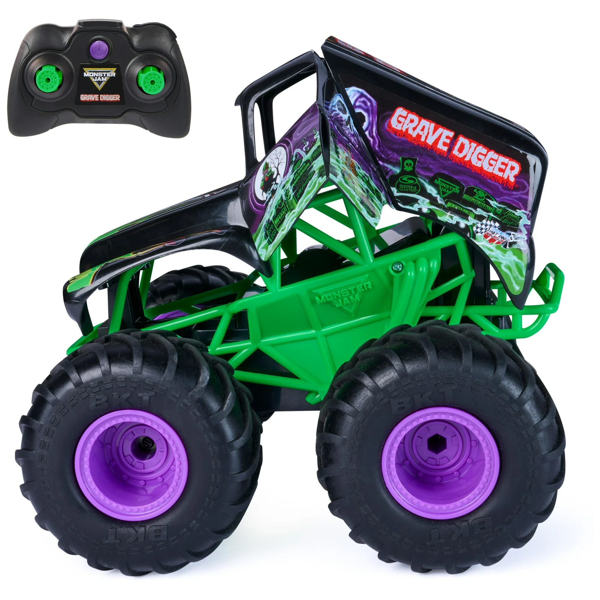 Monster Jam Smash & Bash Grave Digger Remote Control Vehicle, 1:15 Scale | Walmart (US)