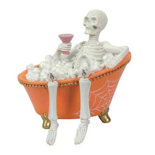 6.4" Skeleton in Orange Bathtub Decoration by Ashland® | Michaels | Michaels Stores