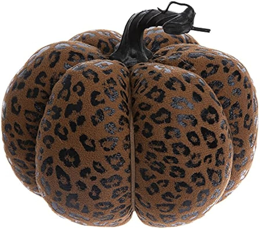 Leopard Print Pumpkin Home Autumn Fall Harvest Decoration 6 Hight | Amazon (US)