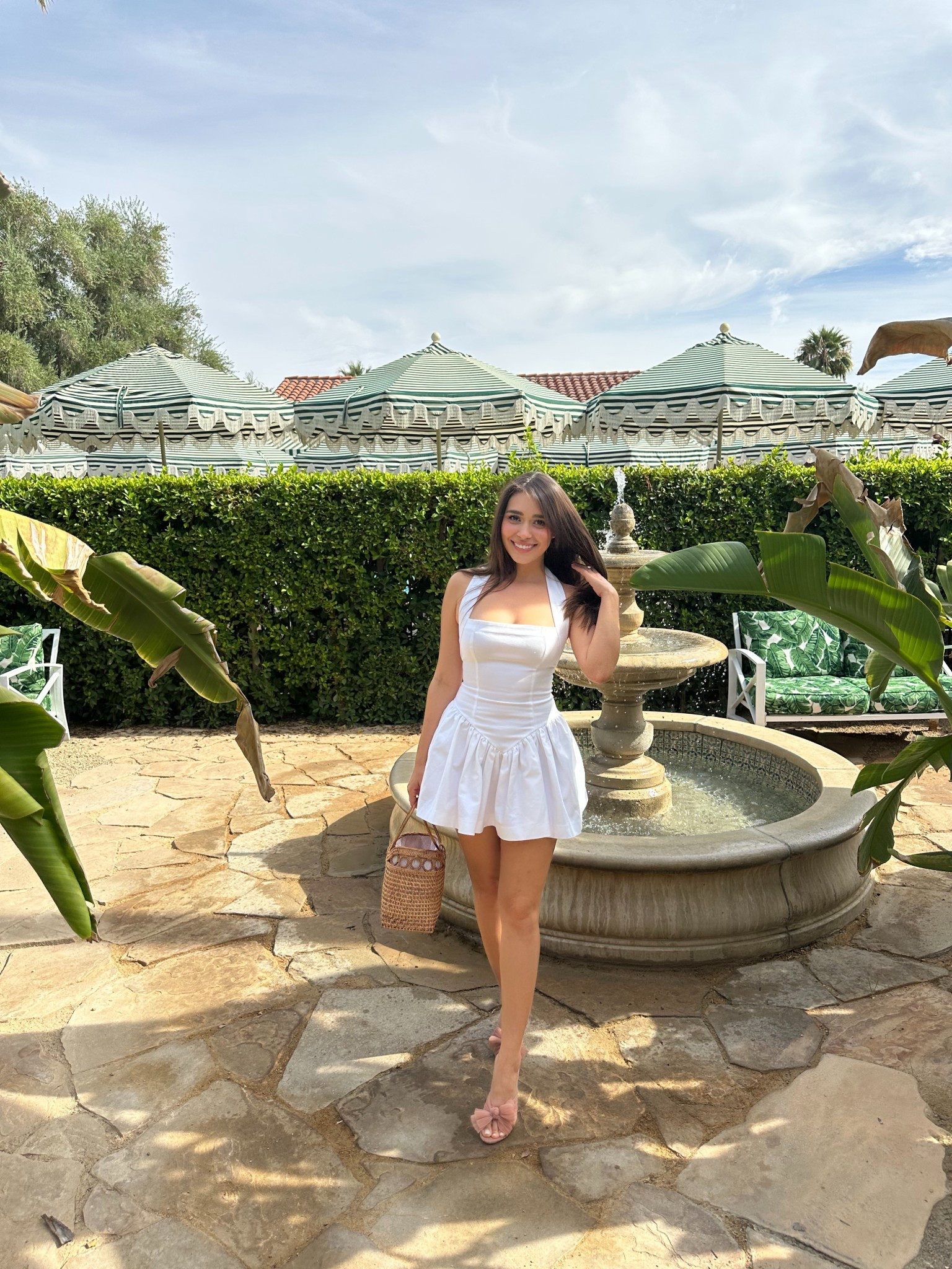 Palm Springs before the ‘I do’ 🤍 Wore this white dress and heels for our staycation—easy, feminine, and perfect for the desert 🌵 . Linked both for your next getaway. #LTKBridal #StaycationStyle #2025bride

#LTKSummerEdit #LTKWedding
