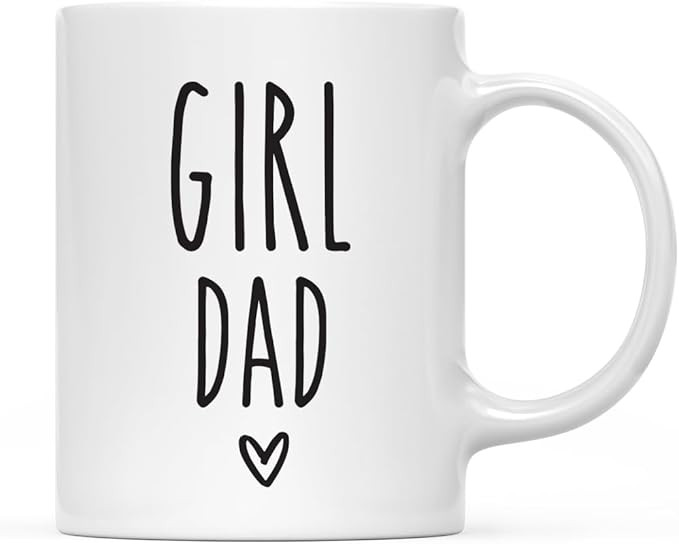 Andaz Press Father's Day 11oz. Ceramic Coffee Mug Gift for Dad, Girl Dad 1-Pack, Birthday Christm... | Amazon (US)