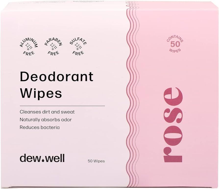 Dew Well - Refresh Deodorant Wipes - A Fresh Start When You’re On the Go - Aluminum, Paraben, a... | Amazon (US)