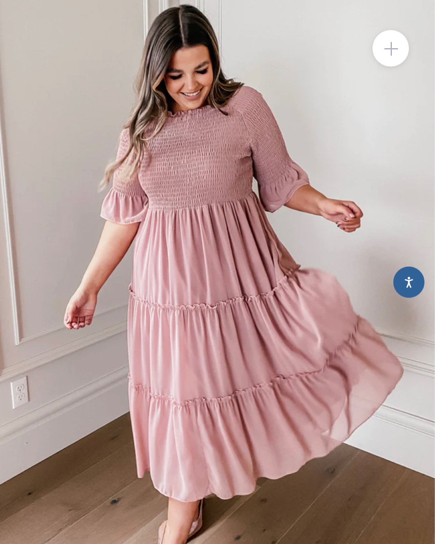 Perfect for a semi-formal occasion, this dusty pink dress is feminine, light, and perfect for warm weather events! 

#LTKwedding #LTKunder100 #LTKcurves