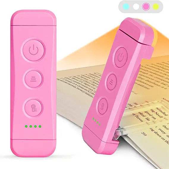 Glocusent USB Rechargeable Book Light for Reading in Bed, Portable Clip-on LED Reading Light, 3 A... | Amazon (US)