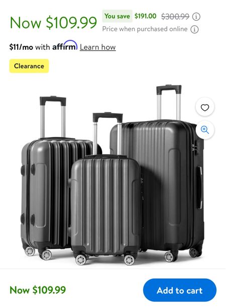 Luggage 3 pcs on sale 


#LTKsalealert #LTKtravel #LTKSeasonal