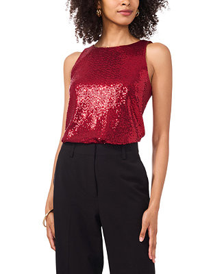 Vince Camuto Women's Sequin Sleeveless Top - Macy's | Macy's