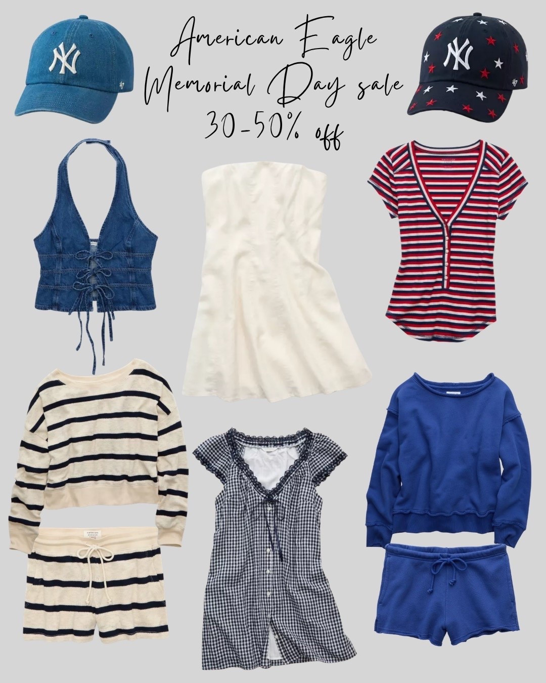 🇺🇸❤️ Memorial Day sale = the perfect excuse to fill your cart 🛍️ From denim to comfy basics, AE understood the assignment this year 👏 Linking all my sale favorites before sizes disappear!! 

#AEPartner #AmericanEagle #MemorialDaySale #LTKSaleAlert #SummerStyle #AEOStyle #LTKFindsUnder50 #DenimObsessed #CasualStyle #LTKFashion

#LTKmomlife #LTKgrwm #LTKSeasonal