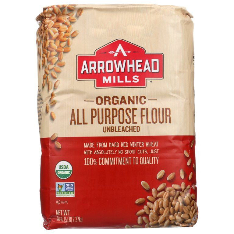 Arrowhead Mills Organic Enriched Unbleached White Flour, 5 Lbs - Walmart.com | Walmart (US)