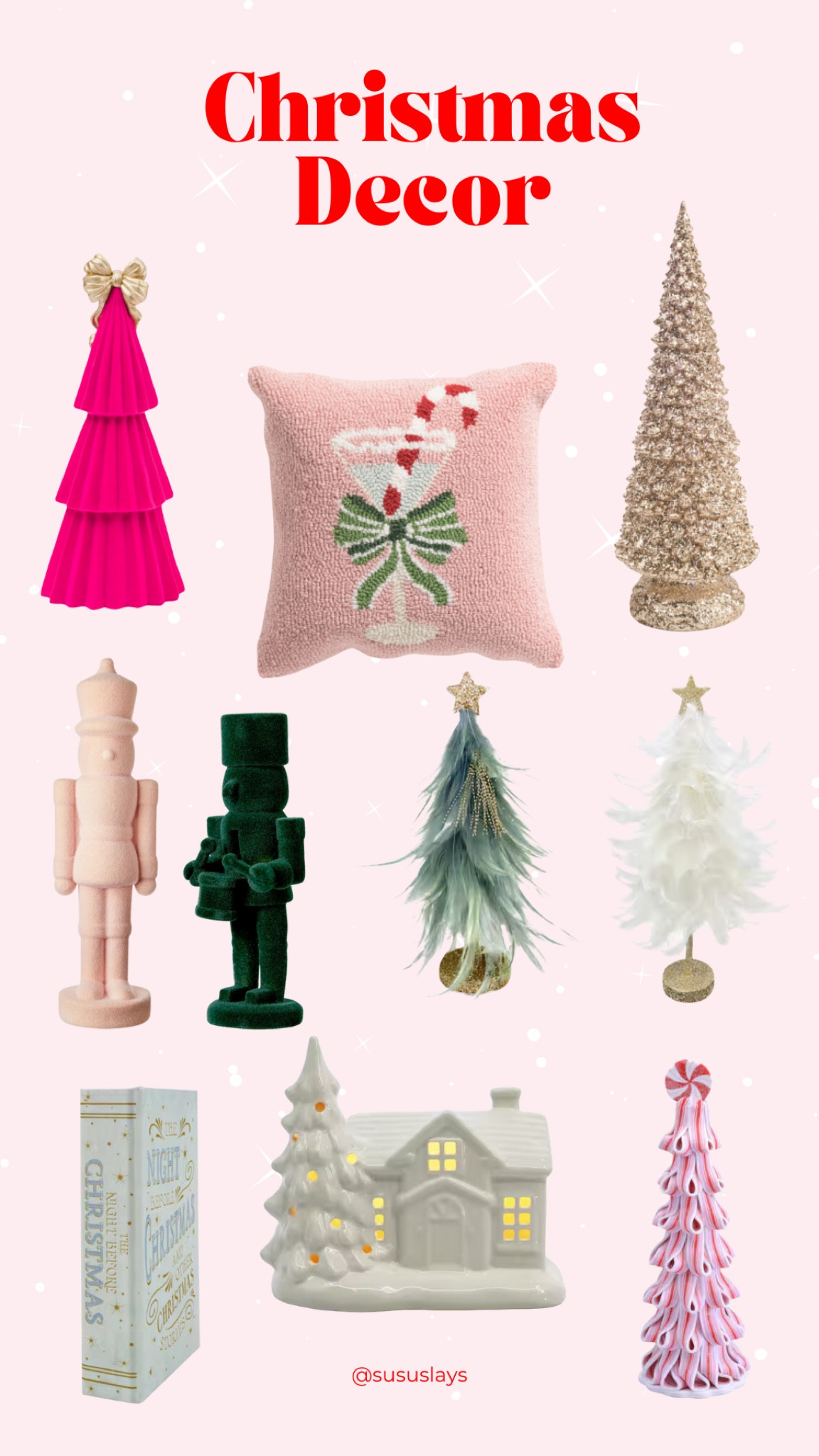 🎄 My favorite time of year is almost here 💖 
We are a pink Christmas house and I am SO excited about this pretty holiday decor from Michael’s, Marshall’s and Walmart. All so affordable! 

#LTKHoliday #LTKHome #LTKFindsUnder50