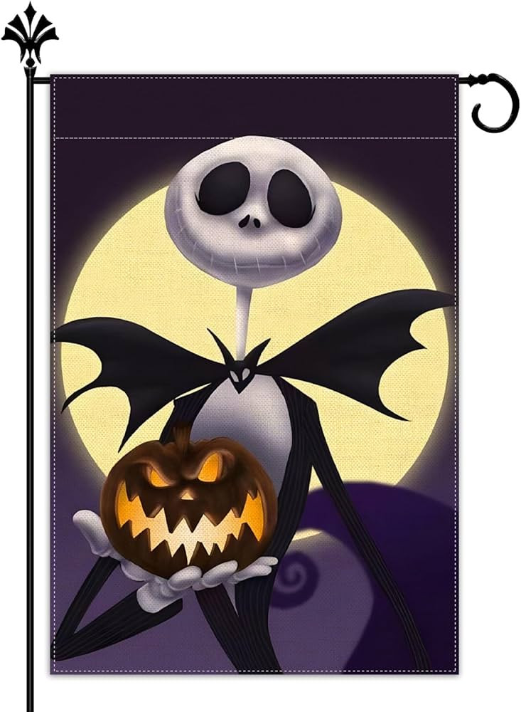 Vohado The Nightmare Before Christmas Garden Flag Jack Skellington Halloween Decoration Pumpkin D... | Amazon (US)