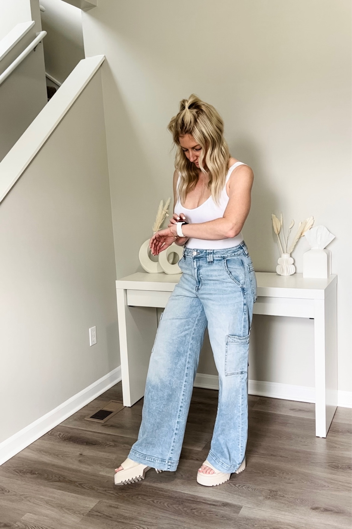 Loving these platform slides as another variation to the clogs

Bae platform slide sandals
Kick-backs 
Sea salt
Cargo pants 
Cargo jeans
White bodysuit
Gold necklace 

#LTKsalealert #LTKshoecrush #LTKstyletip