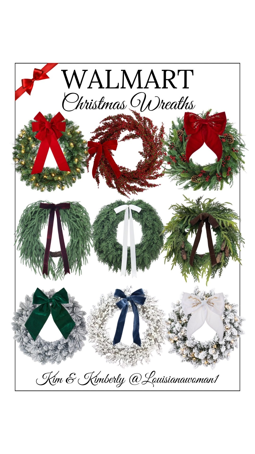 🎄Festive Christmas Wreaths from Walmart! #festive #Christmas #wreath #Walmart #bow #berries #norfolkpine #flocked

#LTKHome #LTKSeasonal #LTKHoliday