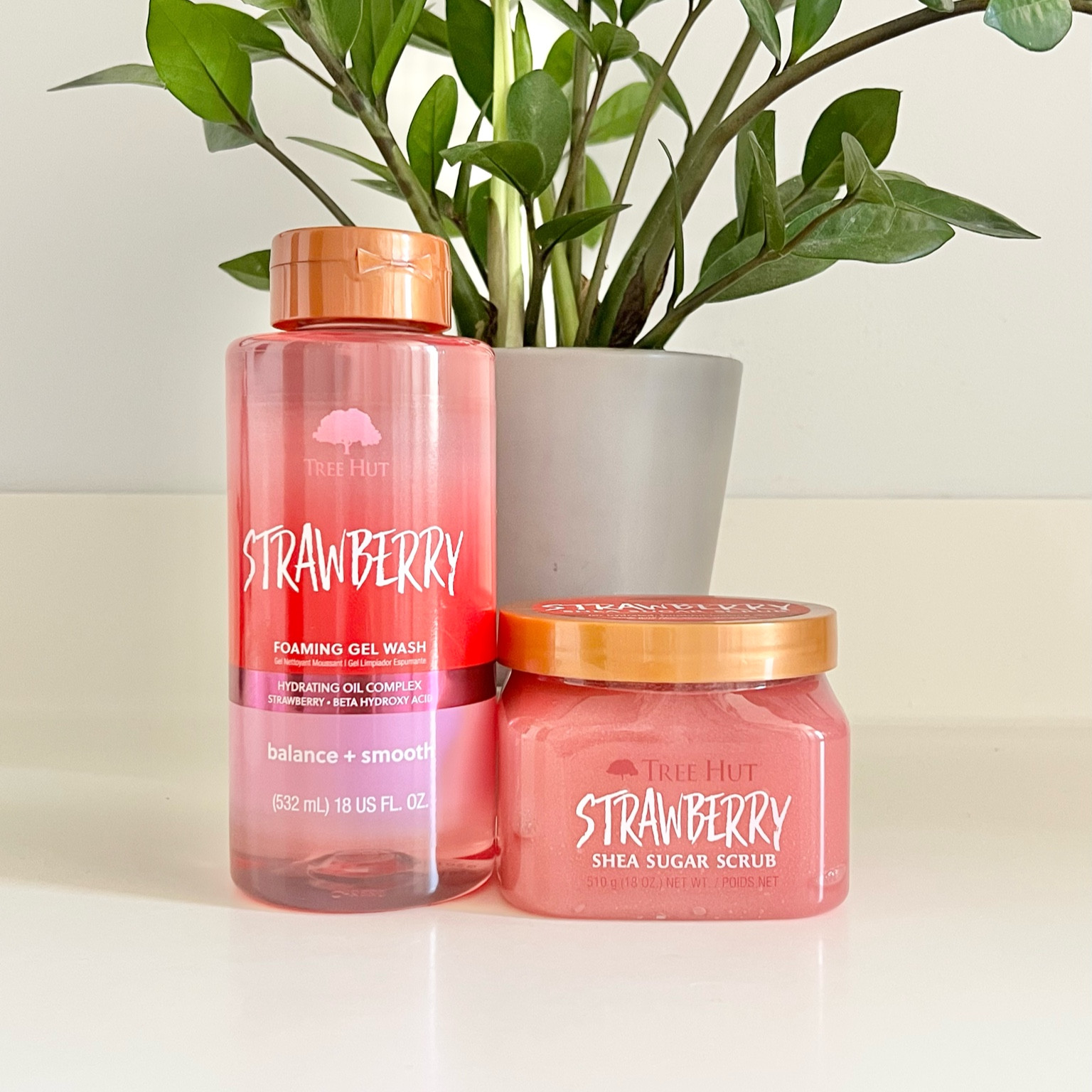 strawberry foaming gel wash – Tree Hut Shea®