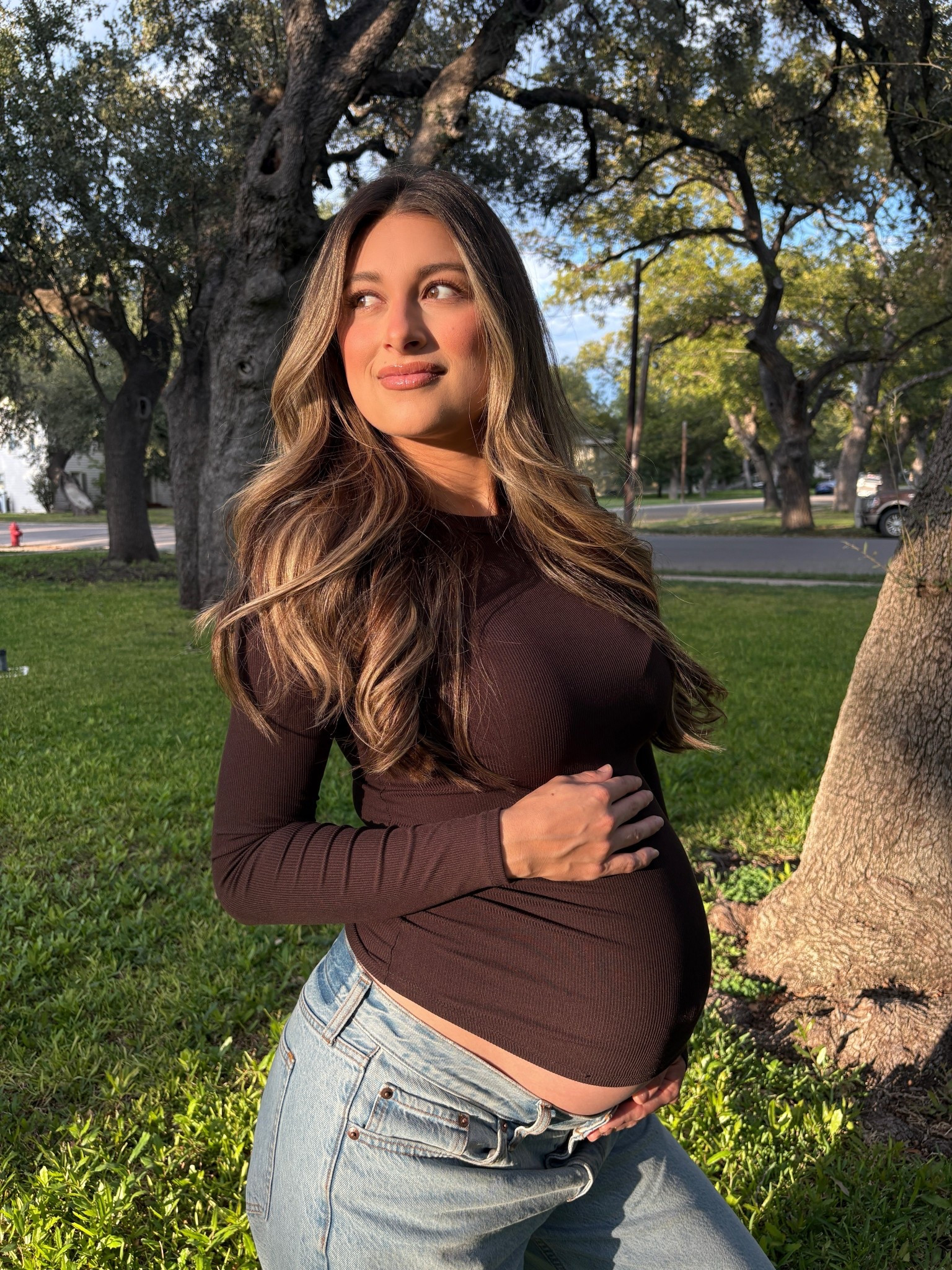 Wearing size xs top

#LTKBump #LTKBaby