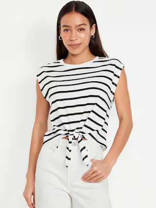 EveryWear Tie-Front Top | Old Navy (US)