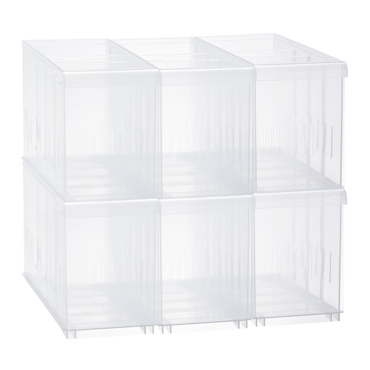 Case of 6 Large STAK Bin Clear | The Container Store