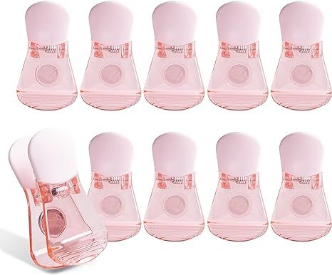 COOK WITH COLOR 10 Pc Bag Clip with Magnet- Chip Bag Clip, Sealing Food Clips, Plastic Clips for ... | Amazon (US)