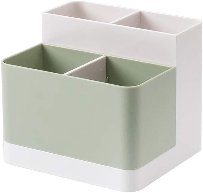 Lunmore Desktop Storage Organizer Pencil Case Card Holder Box Container for Desk, Office Supplies... | Amazon (US)