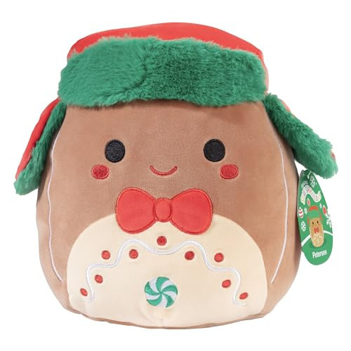 Squishmallows 10-Inch Peterson The Gingerbread Cookie - Official Jazwares Christmas Holiday Plush - Collectible Soft & Squishy Stuffed Animal Toy - Limited Edition 2025 Gift for Kids, Girls & Boys | Amazon (US)