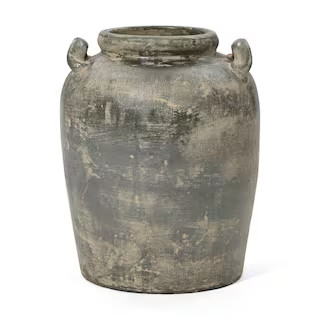 15.35 in. H Brown Terracotta Farmhouse Vase | The Home Depot