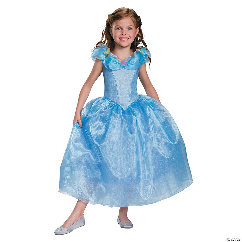 Medium - Girl's Deluxe Cinderella Movie Costume - Medium | Oriental Trading Company