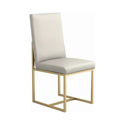 Ackerman Upholstered Side Chair in White Everly Quinn | Wayfair North America