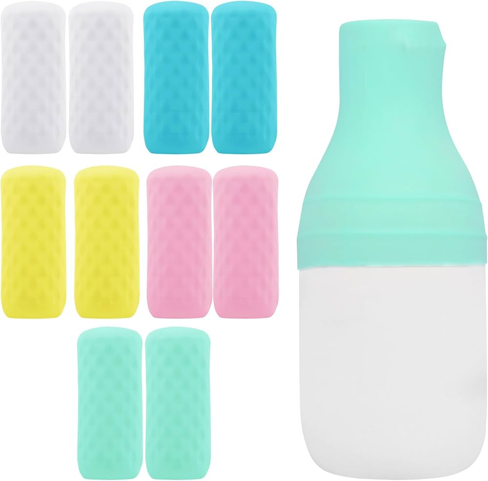 10 Pack Travel Essentials Silicone Bottle Covers, Cruise Ship Essentials, Travel Accessories Lugg... | Amazon (US)