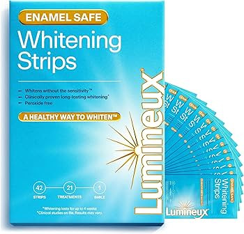 Lumineux Teeth Whitening Strips - 21 Treatments (3 Months) - Peroxide Free - Enamel Safe for Whit... | Amazon (US)