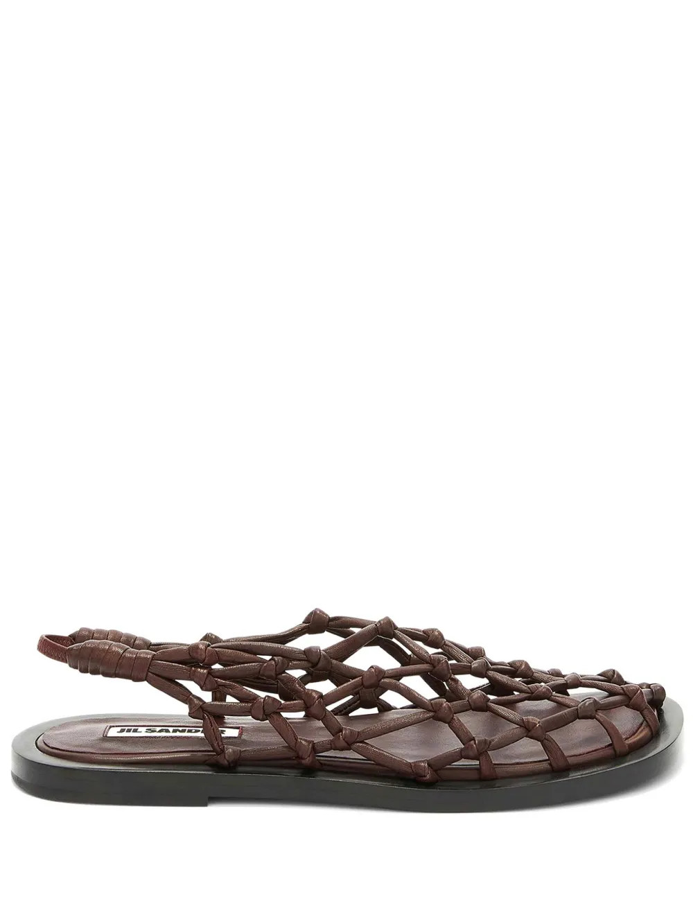 Jil Sander Woven Slingback Sandals | Brown | FARFETCH IE | Farfetch Global