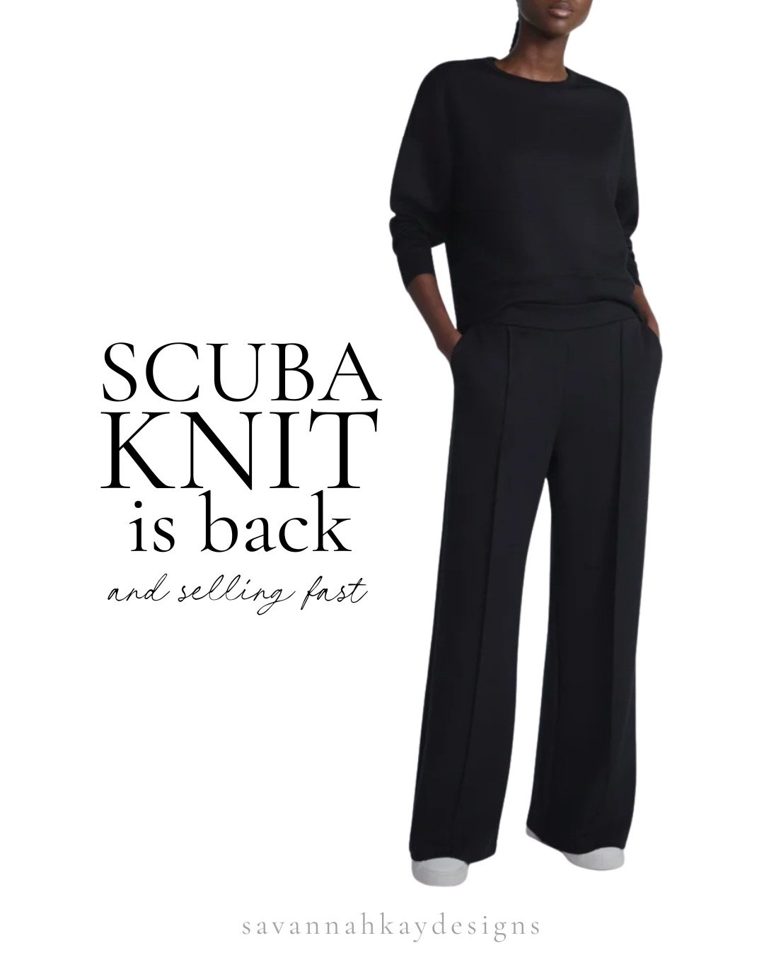 Scuba knit is back and sold so fast last year and the wide leg pants have my whole heart! 

#walmartfashion #walmart #walmartpartner 

#LTKStyleTip #LTKTravel #LTKFindsUnder50