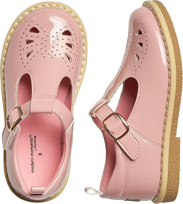 Modern Moments by Gerber Toddler Girls' T-Strap Mary Jane Flat | Amazon (US)
