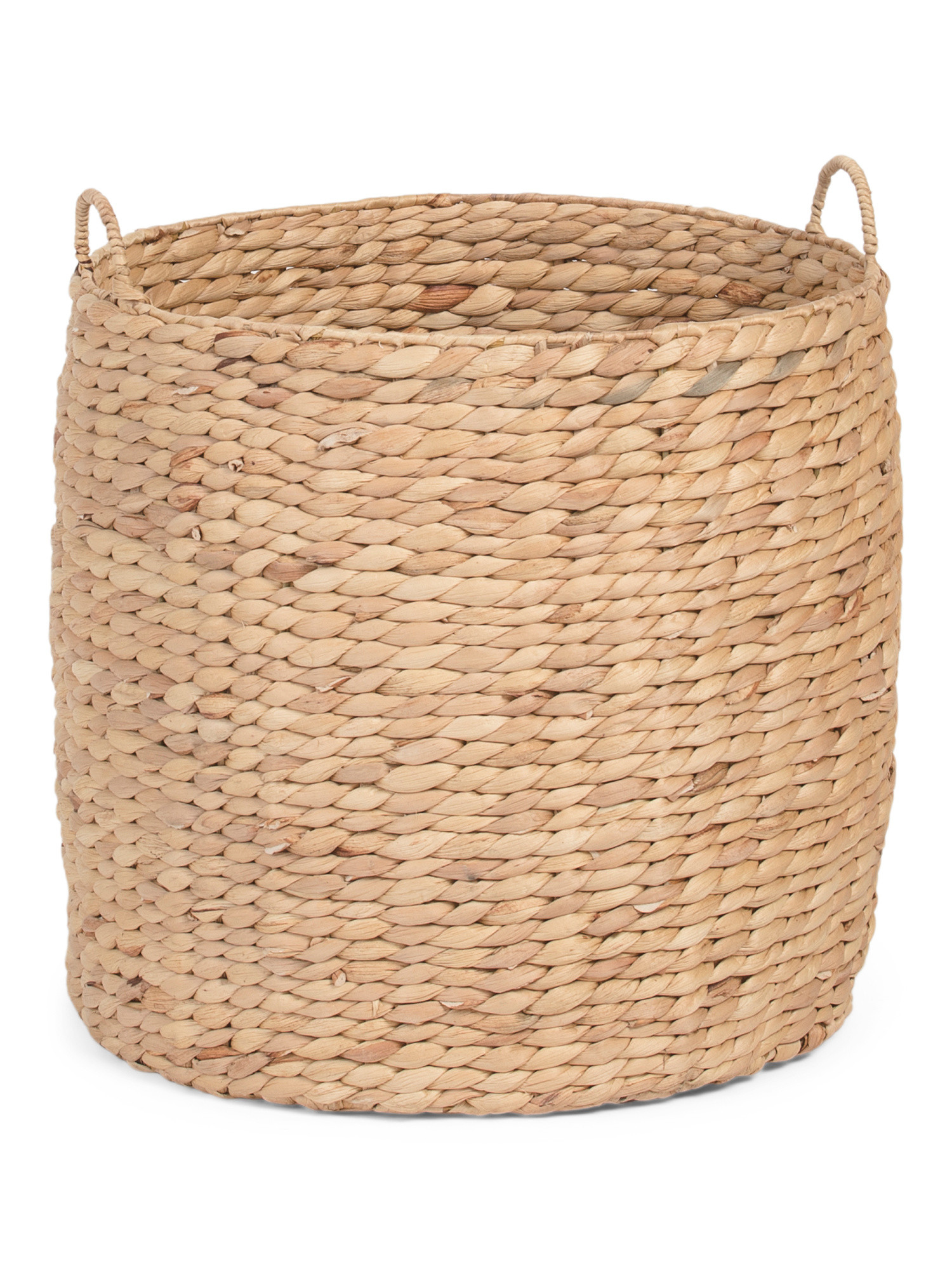Woven Water Hyacinth Round Basket | TJ Maxx