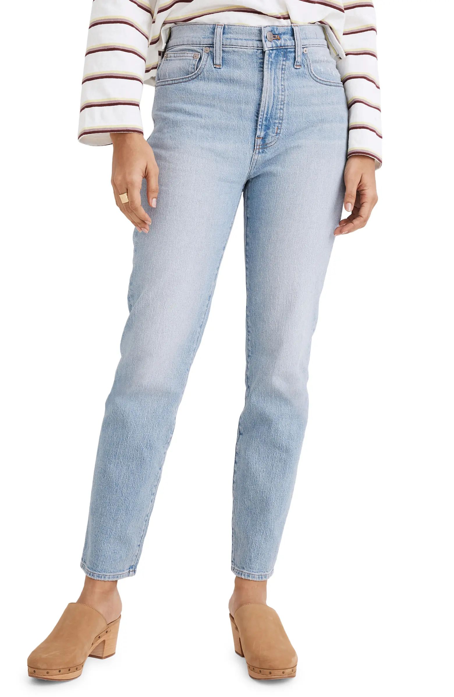 Madewell The Perfect High Waist Tapered Jeans | Nordstrom | Nordstrom
